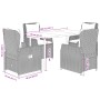 Set comedor de jardín 5 pzas con cojines ratán sintético beige by , Garden sets - Ref: Foro24-3262884, Price: 597,96 €, Disco...