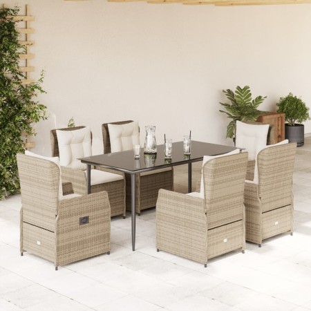 Set comedor de jardín 7 pzas con cojines ratán sintético beige von , Gartensets - Ref: Foro24-3262886, Preis: 811,95 €, Rabat...