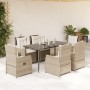 Set comedor de jardín 7 pzas con cojines ratán sintético beige von , Gartensets - Ref: Foro24-3262886, Preis: 811,95 €, Rabat...
