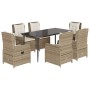 Set comedor de jardín 7 pzas con cojines ratán sintético beige von , Gartensets - Ref: Foro24-3262886, Preis: 811,95 €, Rabat...