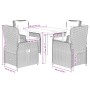 Set comedor de jardín 5 pzas con cojines ratán sintético beige by , Garden sets - Ref: Foro24-3262890, Price: 529,92 €, Disco...