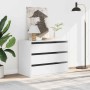 Cajonera de esquina madera de ingeniería blanca 80x41x58 cm by , Drawers - Ref: Foro24-852852, Price: 145,95 €, Discount: %