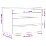 Cajonera de esquina madera de ingeniería blanca 80x41x58 cm by , Drawers - Ref: Foro24-852852, Price: 145,95 €, Discount: %