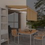 Toldo automático persiana LED sensor viento amarillo 3,5x2,5 m by , Awnings - Ref: Foro24-3069413, Price: 552,14 €, Discount: %