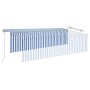Toldo retráctil automático con persiana azul y blanco 5x3 m von , Markisen - Ref: Foro24-3069466, Preis: 500,43 €, Rabatt: %