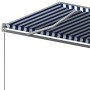 Toldo de pie automático azul y blanco 500x350 cm von , Markisen - Ref: Foro24-3069866, Preis: 670,97 €, Rabatt: %