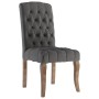 Sillas de comedor 6 unidades tela con apariencia de lino gris by , dining chairs - Ref: Foro24-3309174, Price: 758,08 €, Disc...