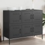 Aparador acero negro 100,5x39x79 cm by , Sideboards - Ref: Foro24-843096, Price: 197,67 €, Discount: %