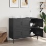 Aparador acero negro 100,5x39x79 cm by , Sideboards - Ref: Foro24-843096, Price: 197,67 €, Discount: %