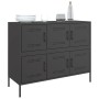 Aparador acero negro 100,5x39x79 cm by , Sideboards - Ref: Foro24-843096, Price: 197,67 €, Discount: %