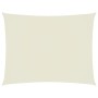 Toldo de vela rectangular tela Oxford color crema 6x7 m