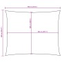 Toldo de vela rectangular tela Oxford color crema 6x7 m