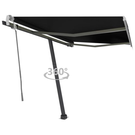 Retractable manual freestanding awning in anthracite gray, 300x250 cm. by vidaXL, Awnings - Ref: Foro24-3069699, Price: 360,3...