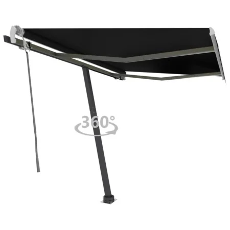 Retractable manual freestanding awning in anthracite gray, 300x250 cm. by vidaXL, Awnings - Ref: Foro24-3069699, Price: 315,3...