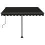 Manuell einziehbare Standmarkise anthrazitgrau 300x250 cm von vidaXL, Markisen - Ref: Foro24-3069699, Preis: 360,37 €, Rabatt: %