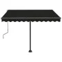 Retractable manual freestanding awning in anthracite gray, 300x250 cm. by vidaXL, Awnings - Ref: Foro24-3069699, Price: 315,3...