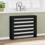 Cubierta de radiador madera de ingeniería negro 104x20x82 cm by , Accessories for heating radiators - Ref: Foro24-852691, Pri...