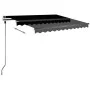 Retractable manual freestanding awning in anthracite gray, 300x250 cm. by vidaXL, Awnings - Ref: Foro24-3069699, Price: 315,3...