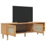 Mueble de TV SENJA aspecto ratán madera pino marrón 158x40x49cm by , TV Furniture - Ref: Foro24-358043, Price: 120,64 €, Disc...
