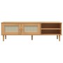 Mueble de TV SENJA aspecto ratán madera pino marrón 158x40x49cm by , TV Furniture - Ref: Foro24-358043, Price: 120,64 €, Disc...