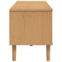 Mueble de TV SENJA aspecto ratán madera pino marrón 158x40x49cm by , TV Furniture - Ref: Foro24-358043, Price: 120,64 €, Disc...