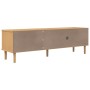 Mueble de TV SENJA aspecto ratán madera pino marrón 158x40x49cm de , Muebles TV - Ref: Foro24-358043, Precio: 120,56 €
