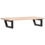 Estante de lavabo de pared de acero y madera maciza de roble by , bathroom vanities - Ref: Foro24-3302331, Price: 71,73 €, Di...