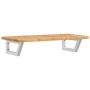 Estante de lavabo de pared de acero y madera maciza de roble von , Badezimmerwaschtische - Ref: Foro24-3302338, Preis: 82,58 ...