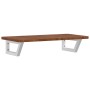 Estante de lavabo de pared de acero y madera maciza de roble von , Badezimmerwaschtische - Ref: Foro24-3302346, Preis: 77,79 ...