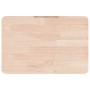 Estante de lavabo de pared de acero y madera maciza de roble