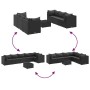 Set de muebles de jardín y cojines 7 pzas ratán sintético negro von , Gartensets - Ref: Foro24-3308147, Preis: 590,18 €, Raba...