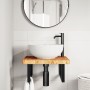 Estante de lavabo de pared de acero y madera maciza de roble by , bathroom vanities - Ref: Foro24-3302409, Price: 107,51 €, D...