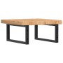 Estante de lavabo de pared de acero y madera maciza de roble by , bathroom vanities - Ref: Foro24-3302409, Price: 107,51 €, D...