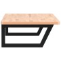 Estante de lavabo de pared de acero y madera maciza de haya de , Tocadores de baño - Ref: Foro24-3302435, Precio: 116,55 €, D...
