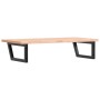 Estante de lavabo de pared de acero y madera maciza de haya de , Tocadores de baño - Ref: Foro24-3302435, Precio: 116,55 €, D...