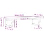 Estante de lavabo de pared de acero y madera maciza de haya de , Tocadores de baño - Ref: Foro24-3302435, Precio: 116,55 €, D...