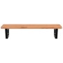 Estante de lavabo de pared de acero y madera maciza de haya by , bathroom vanities - Ref: Foro24-3302367, Price: 73,58 €, Dis...