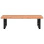 Estante de lavabo de pared de acero y madera maciza de haya von , Badezimmerwaschtische - Ref: Foro24-3302449, Preis: 104,19 ...