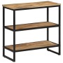 Mesa consola madera maciza de mango rugosa 70x35x70 cm by , Side tables - Ref: Foro24-374074, Price: 113,80 €, Discount: %