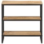 Mesa consola madera maciza de mango rugosa 70x35x70 cm by , Side tables - Ref: Foro24-374074, Price: 113,80 €, Discount: %