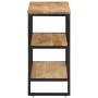 Mesa consola madera maciza de mango rugosa 70x35x70 cm by , Side tables - Ref: Foro24-374074, Price: 113,80 €, Discount: %