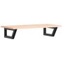 Estante de lavabo de pared de acero y madera maciza de roble von , Badezimmerwaschtische - Ref: Foro24-3302547, Preis: 70,69 ...