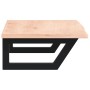 Estante de lavabo de pared de acero y madera maciza de roble von , Badezimmerwaschtische - Ref: Foro24-3302547, Preis: 70,69 ...