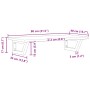 Estante de lavabo de pared de acero y madera maciza de roble von , Badezimmerwaschtische - Ref: Foro24-3302547, Preis: 70,69 ...