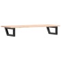 Estante de lavabo de pared de acero y madera maciza de roble by , bathroom vanities - Ref: Foro24-3302551, Price: 79,76 €, Di...