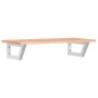 Estante de lavabo de pared de acero y madera maciza de roble von , Badezimmerwaschtische - Ref: Foro24-3302566, Preis: 83,27 ...