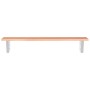 Estante de lavabo de pared de acero y madera maciza de roble de , Tocadores de baño - Ref: Foro24-3302570, Precio: 89,37 €