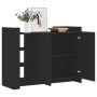 Aparador de madera de ingeniería negro 100x35x75 cm de , Aparadores - Ref: Foro24-848410, Precio: 119,44 €, Descuento: %