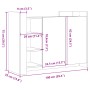Aparador de madera de ingeniería negro 100x35x75 cm de , Aparadores - Ref: Foro24-848410, Precio: 119,44 €, Descuento: %
