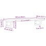 Estante de lavabo de pared de acero y madera maciza de roble de , Tocadores de baño - Ref: Foro24-3302591, Precio: 68,97 €, D...